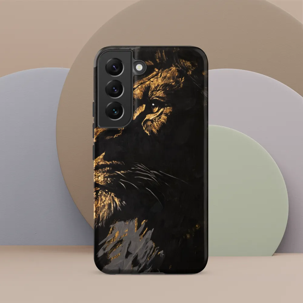 Majestic Gaze: The Golden Lion