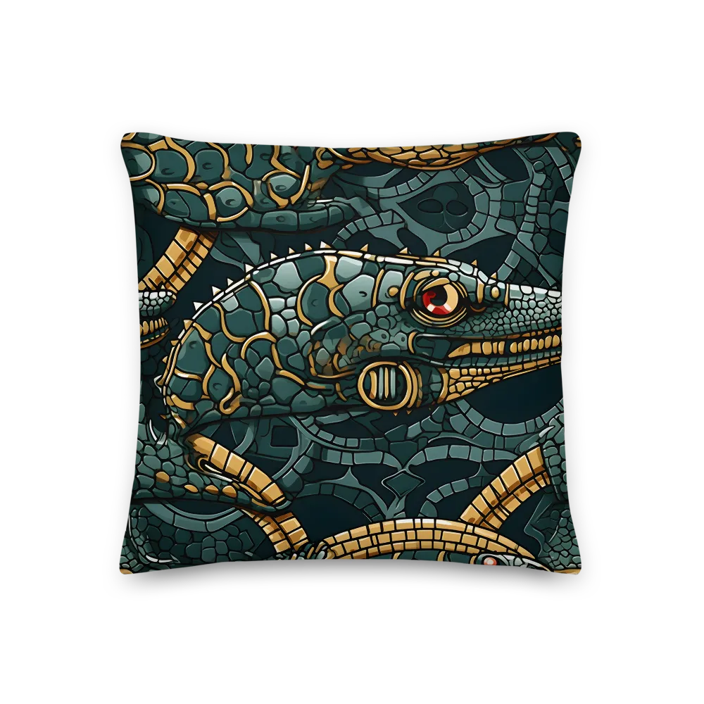 Lizards of Abstraction | Pillow | 18″×18″