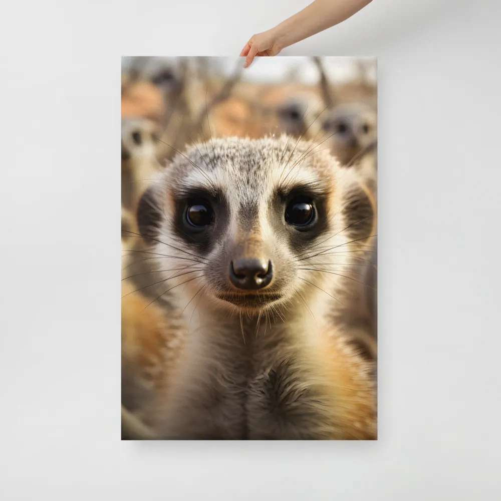 Curious Meerkats in Community | Art Print