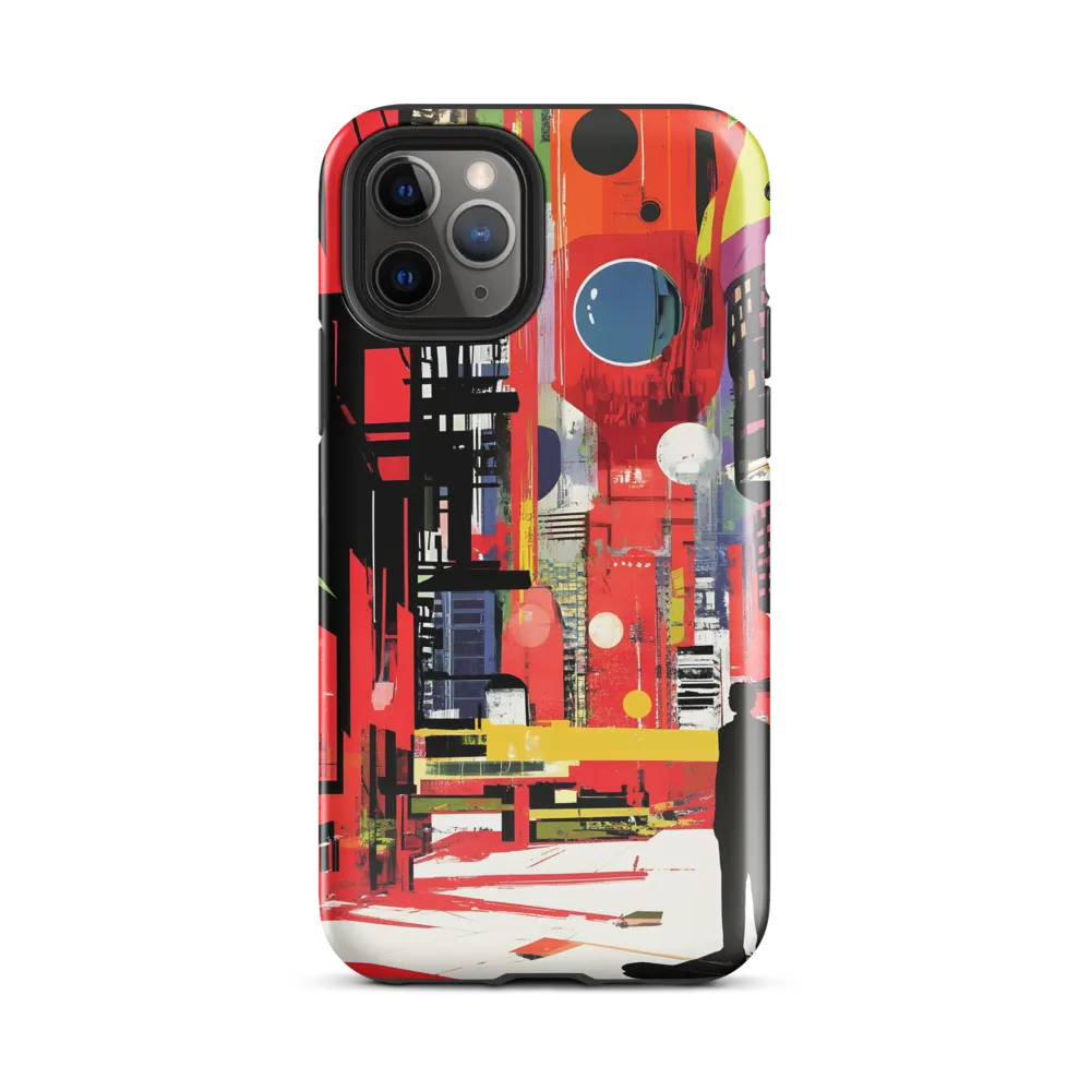Urban Echoes: A Futuristic Reverie | Phone Case |  11 Pro | Tough Case | Glossy