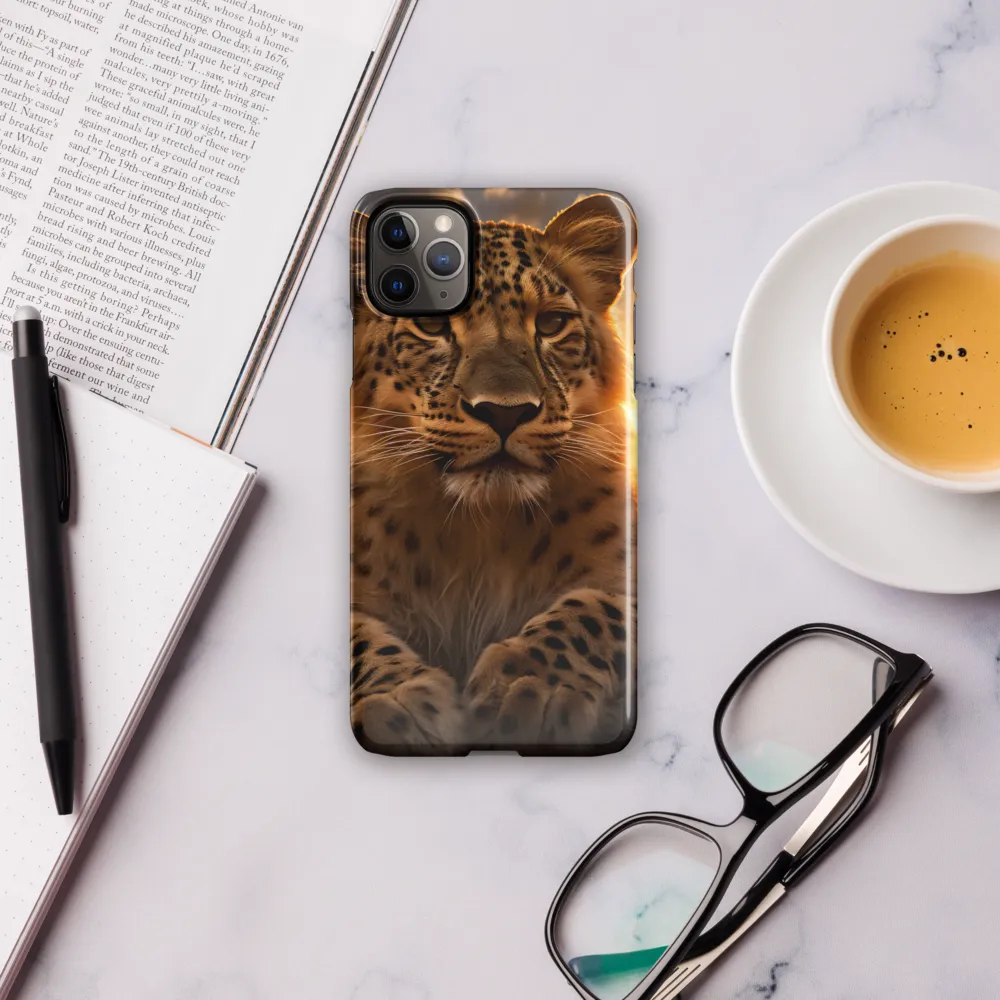 Regal Presence: The Leopard at Sunset | Phone Case |  11 Pro Max | Snap Case | Glossy