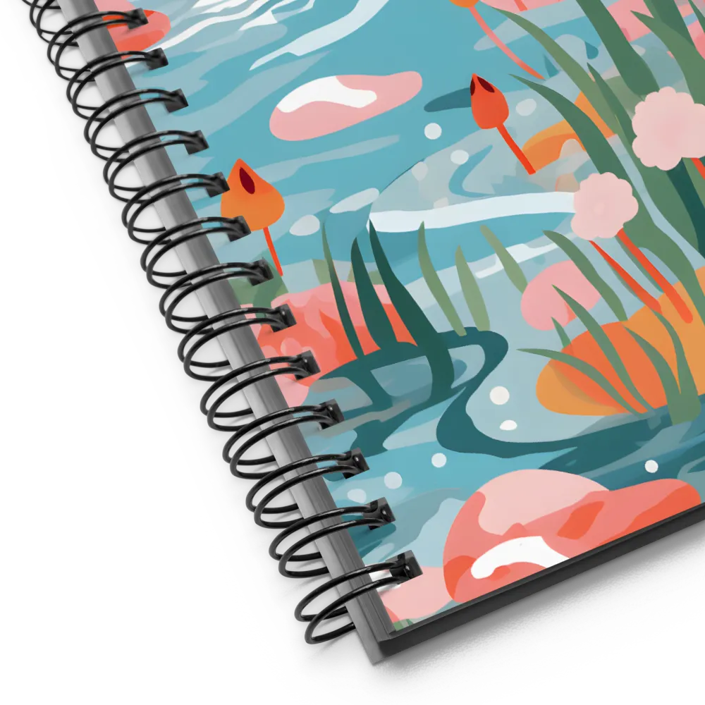 Serenity in Aquatic Harmony | Spiral Notebook