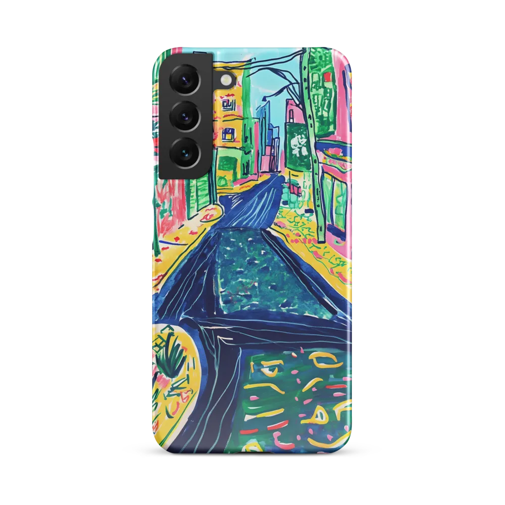 Dreamy Street in Vibrant Hues