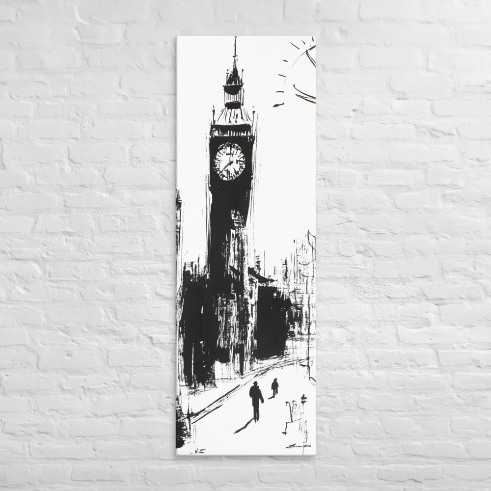 Clock Tower in Motion | Canvas | 20″×60″