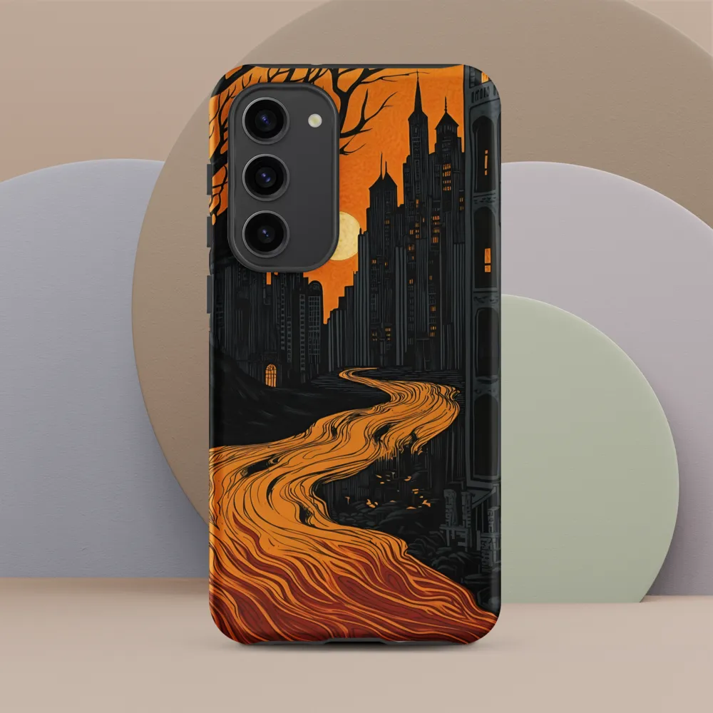 Eerie Cityscape: A Haunting Reflection