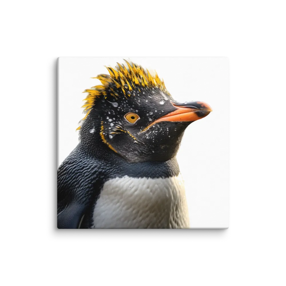 Silent Majesty: A Portrait of the Penguin | Canvas | 30″×30″