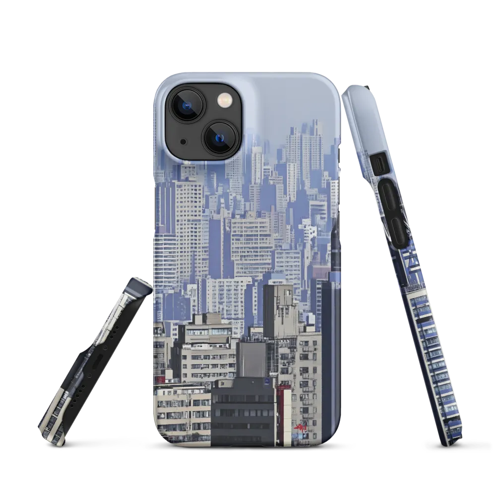 Urban Symphony: A Cityscape in Blues and Grays