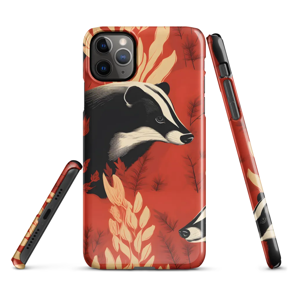 Whimsical Badger Dance | Phone Case |  11 Pro Max | Snap Case | Glossy