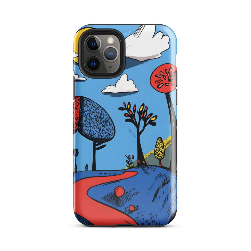 Whimsical Pathways Through a Colorful Landscape