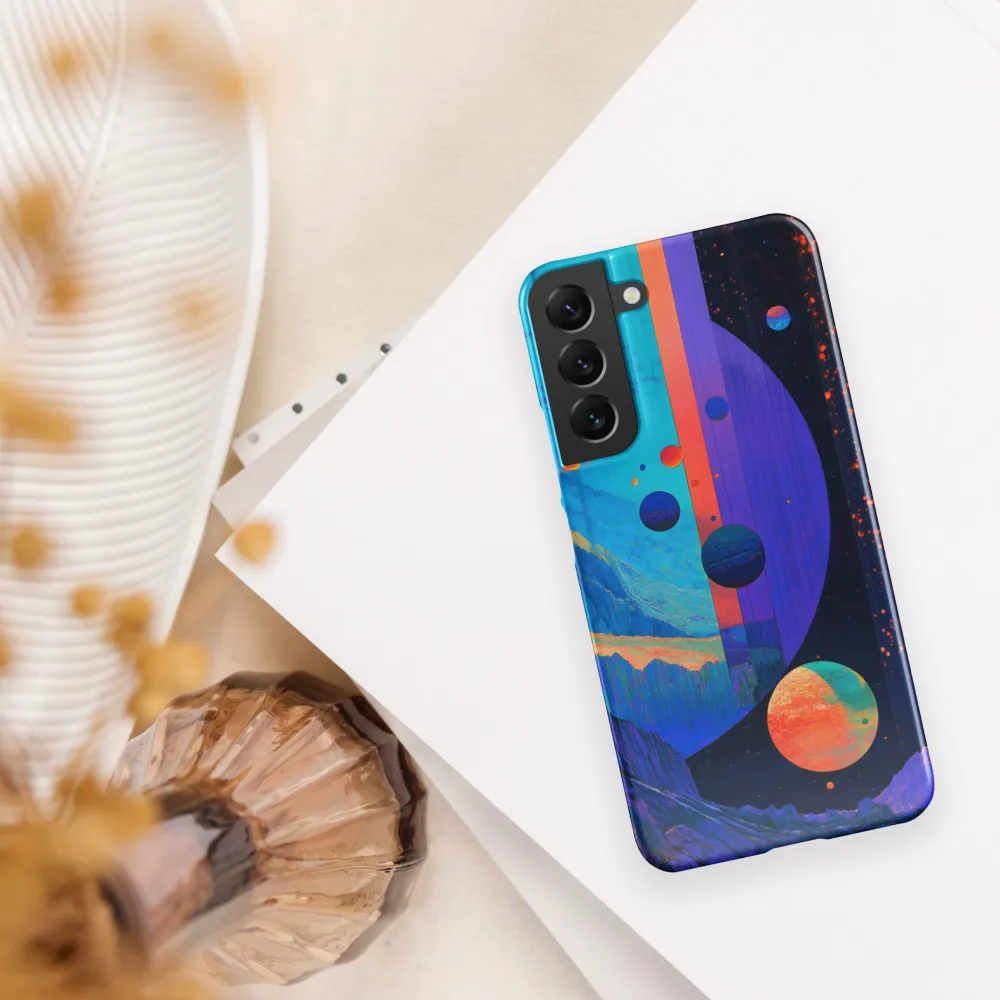 Celestial Harmony: A Surreal Exploration of Space | Phone Case |  S22 Plus | Snap Case | Glossy