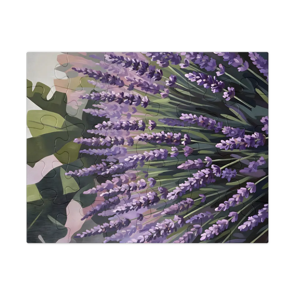 Lavender Bloom 
 Jigsaw Puzzle in Tin Box