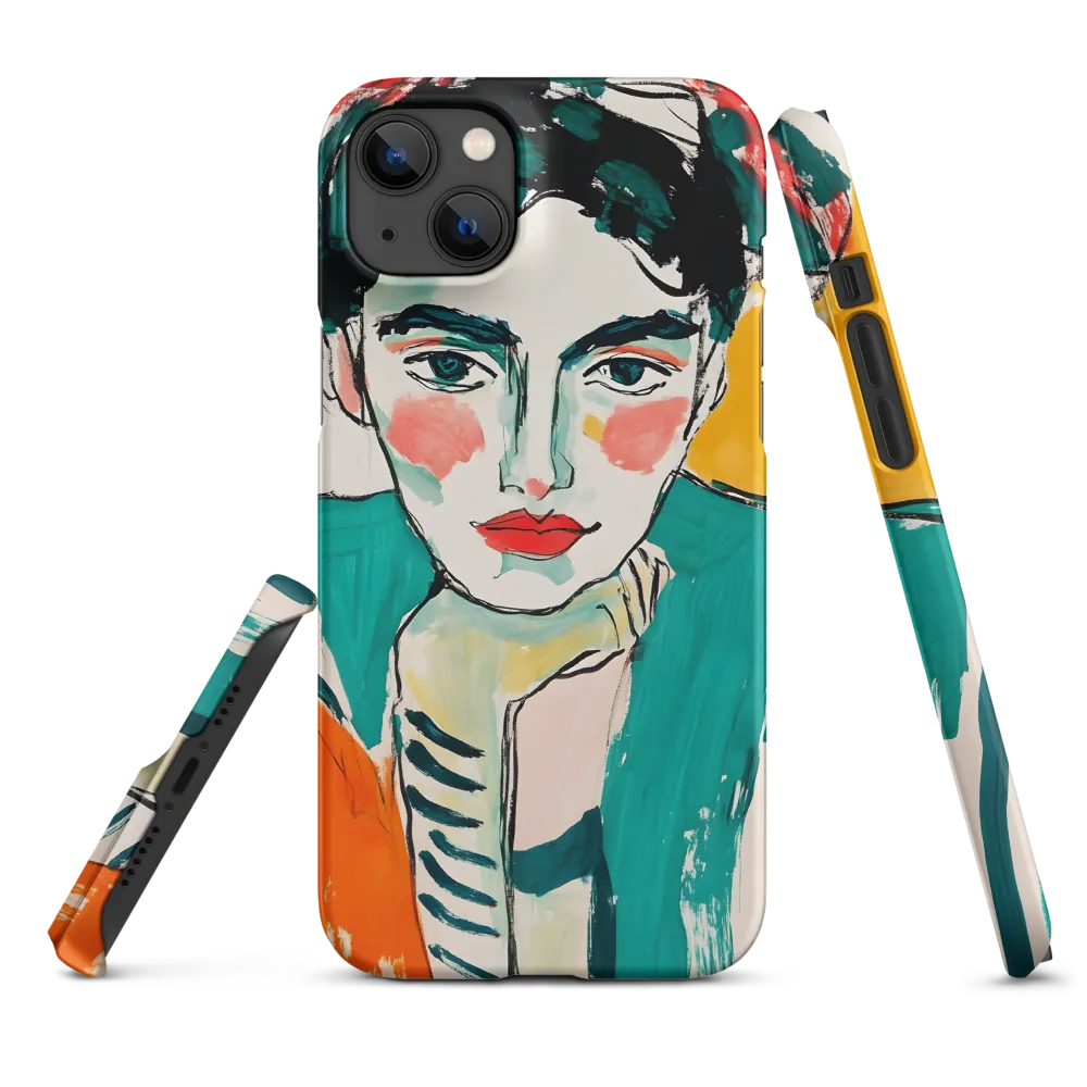 Contemplative Portrait in Bold Hues