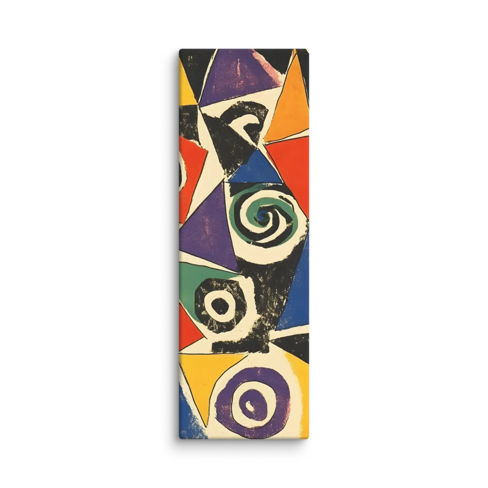 Dynamic Geometric Abstraction | Canvas | 12″×36″