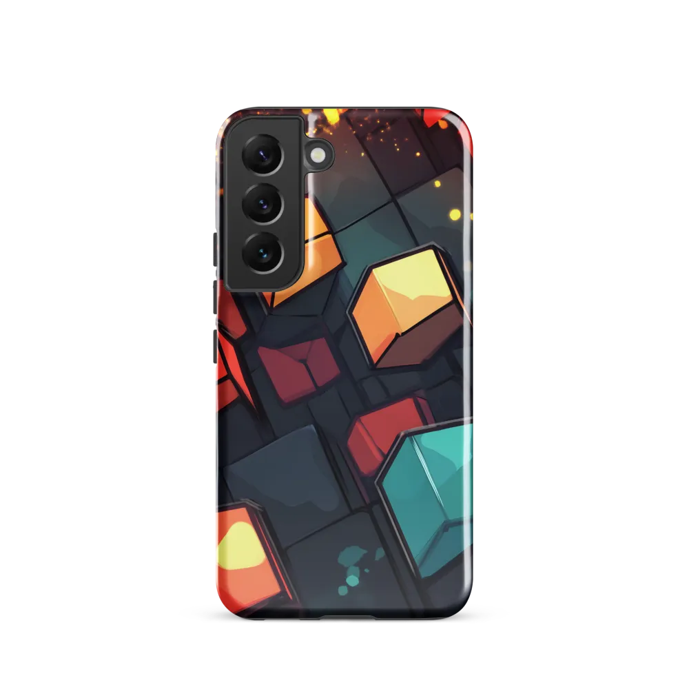 Illuminated Geometry | Phone Case |  S22 | Tough Case | Glossy