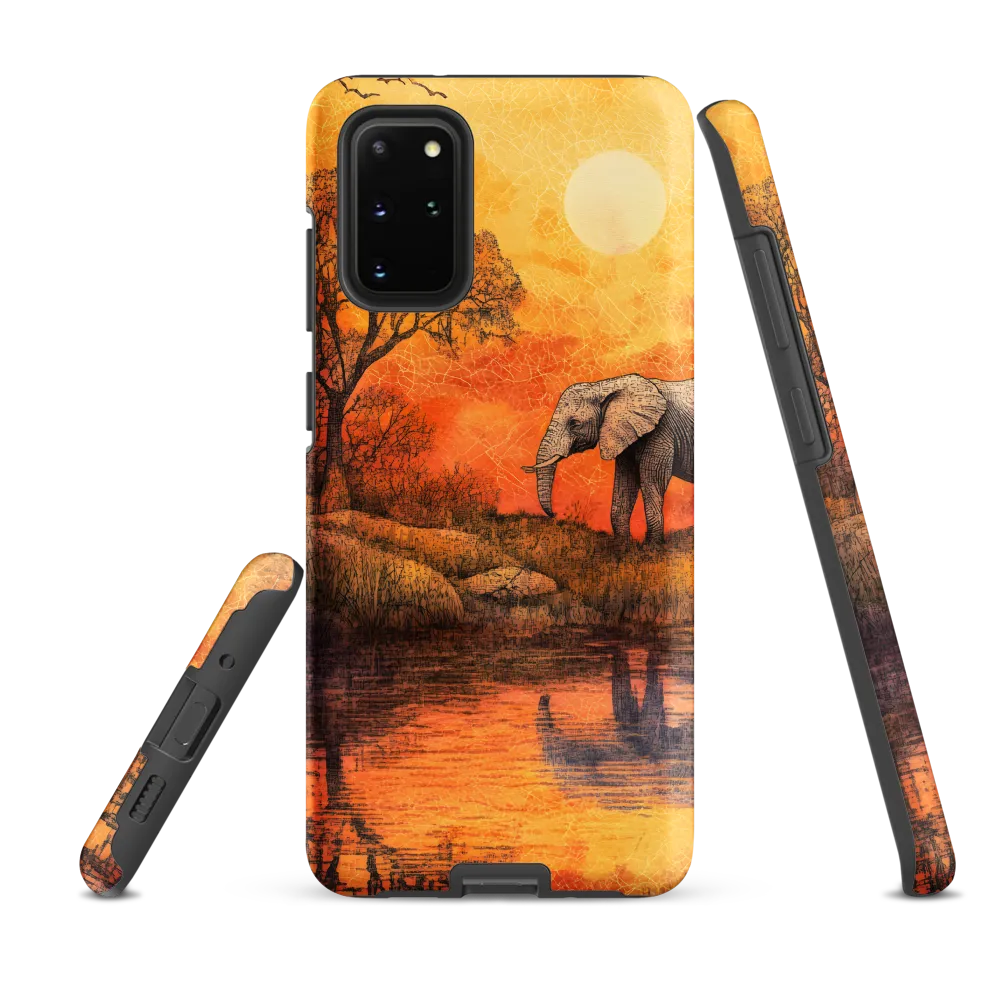 Elephant's Serenity at Dusk