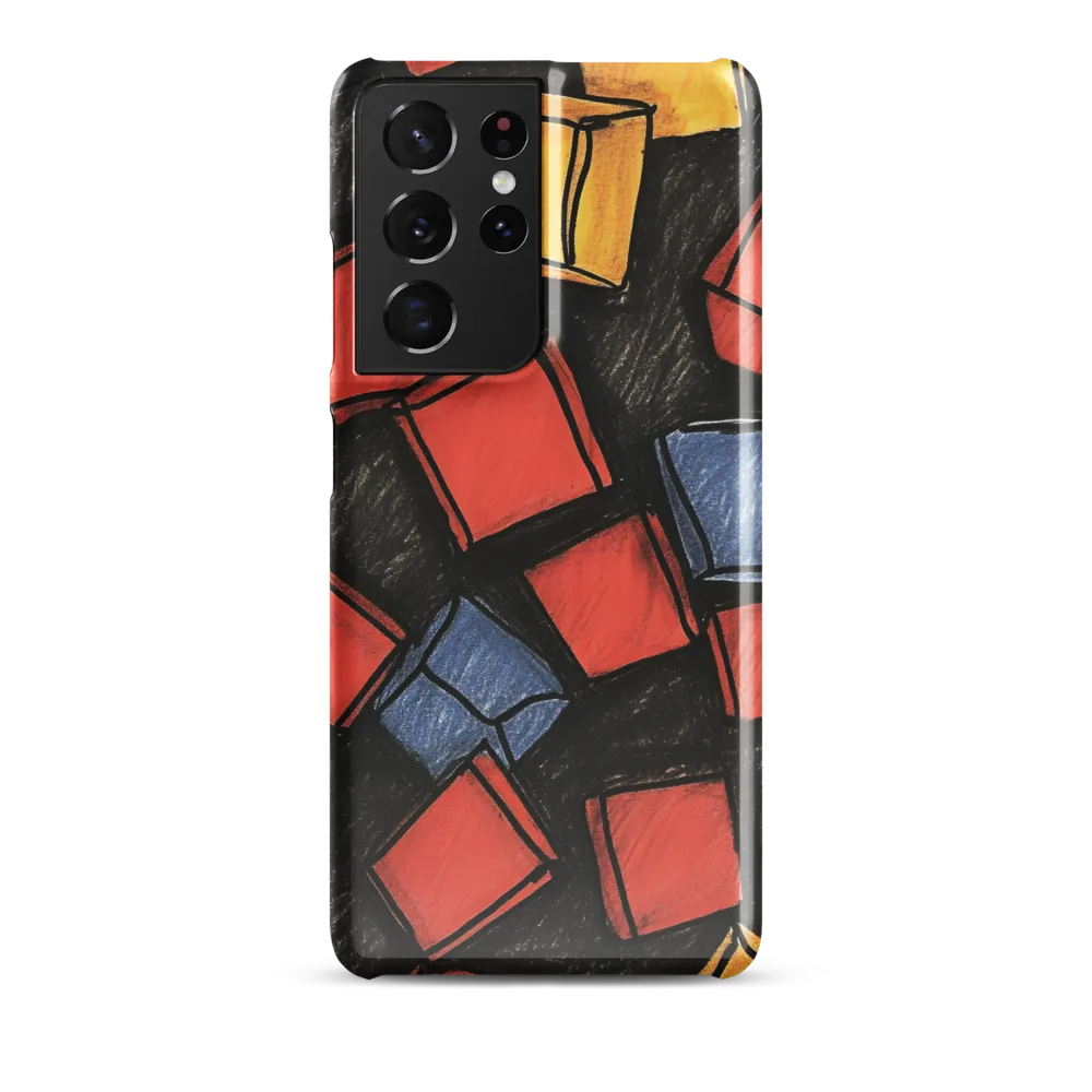 Vibrant Geometry in Motion | Phone Case |  S21 Ultra | Snap Case | Glossy