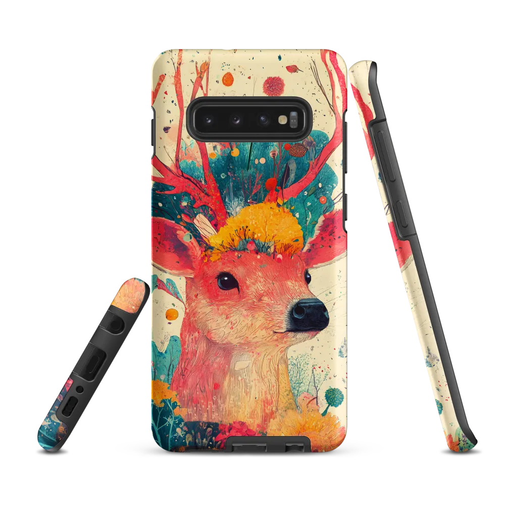 Whimsical Harmony: A Deer in Bloom