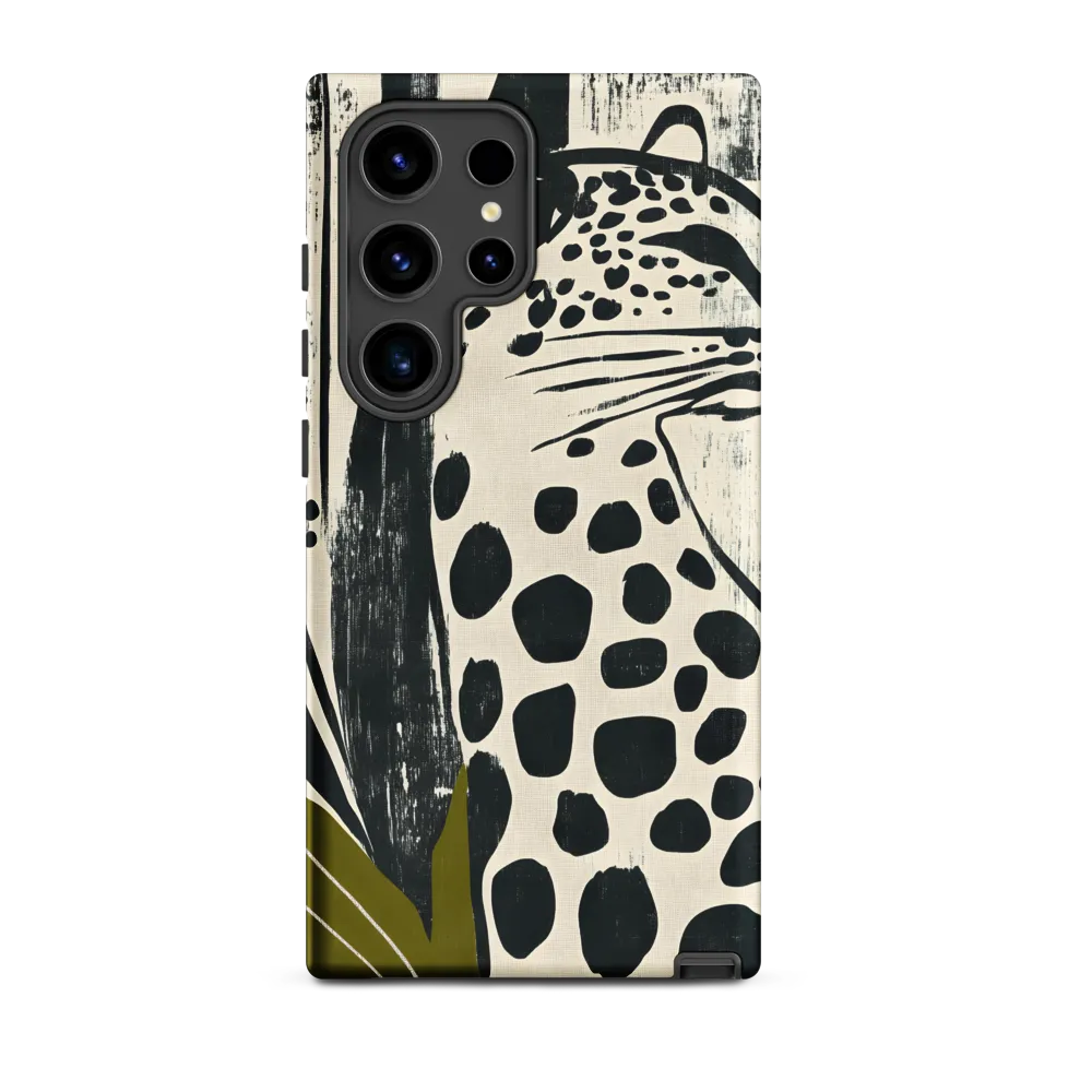 Leopard in Silhouette: A Modern Appeal | Phone Case |  S24 Ultra | Tough Case | Matte