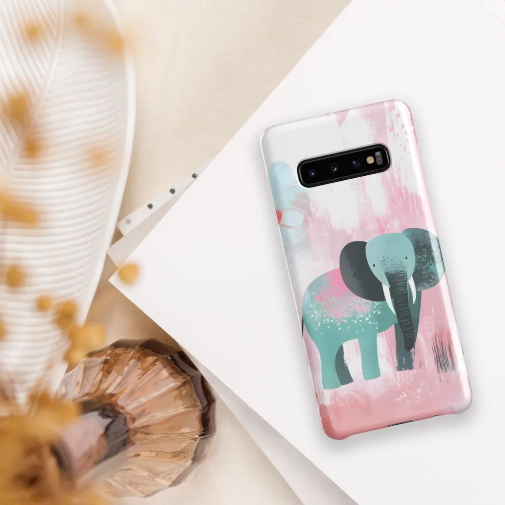 Whimsical Elegance: An Elephant's Serenade | Phone Case |  S10 Plus | Snap Case | Glossy