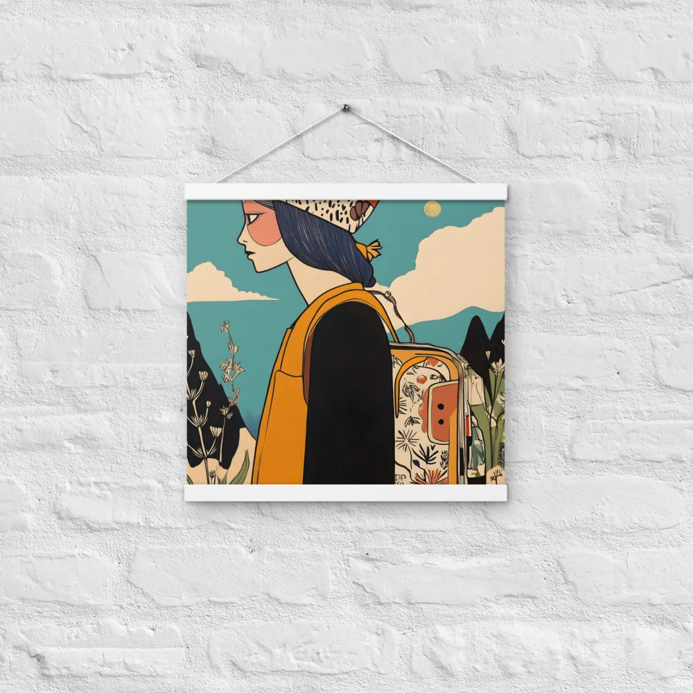 Journey's Serenity | Poster With White Wood Hanger | 16″×16″
