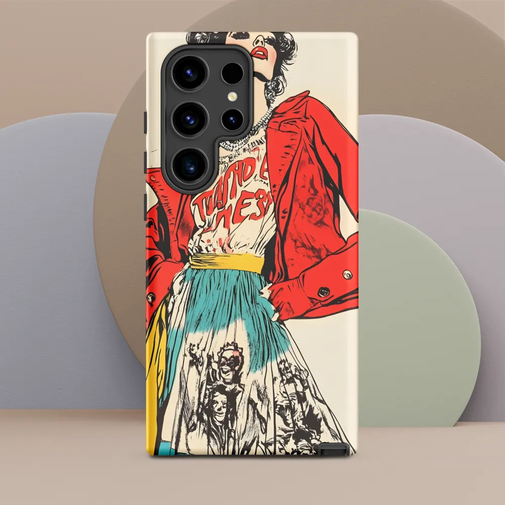 Vibrant Elegance: A Pop Art Fashion Statement