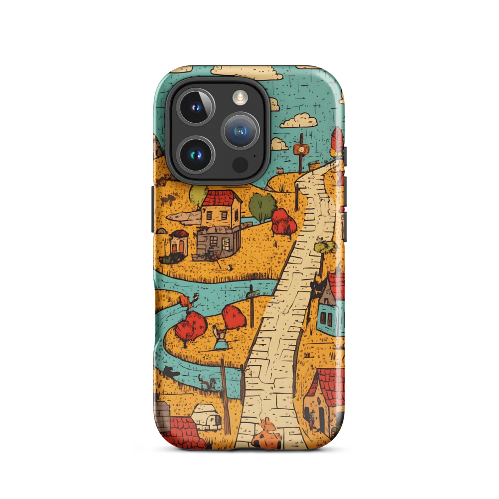 Whimsical Village Landscape