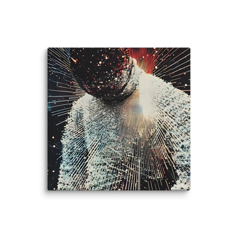 Ethereal Astronaut: A Journey Through the Cosmos | Canvas | 16″×16″