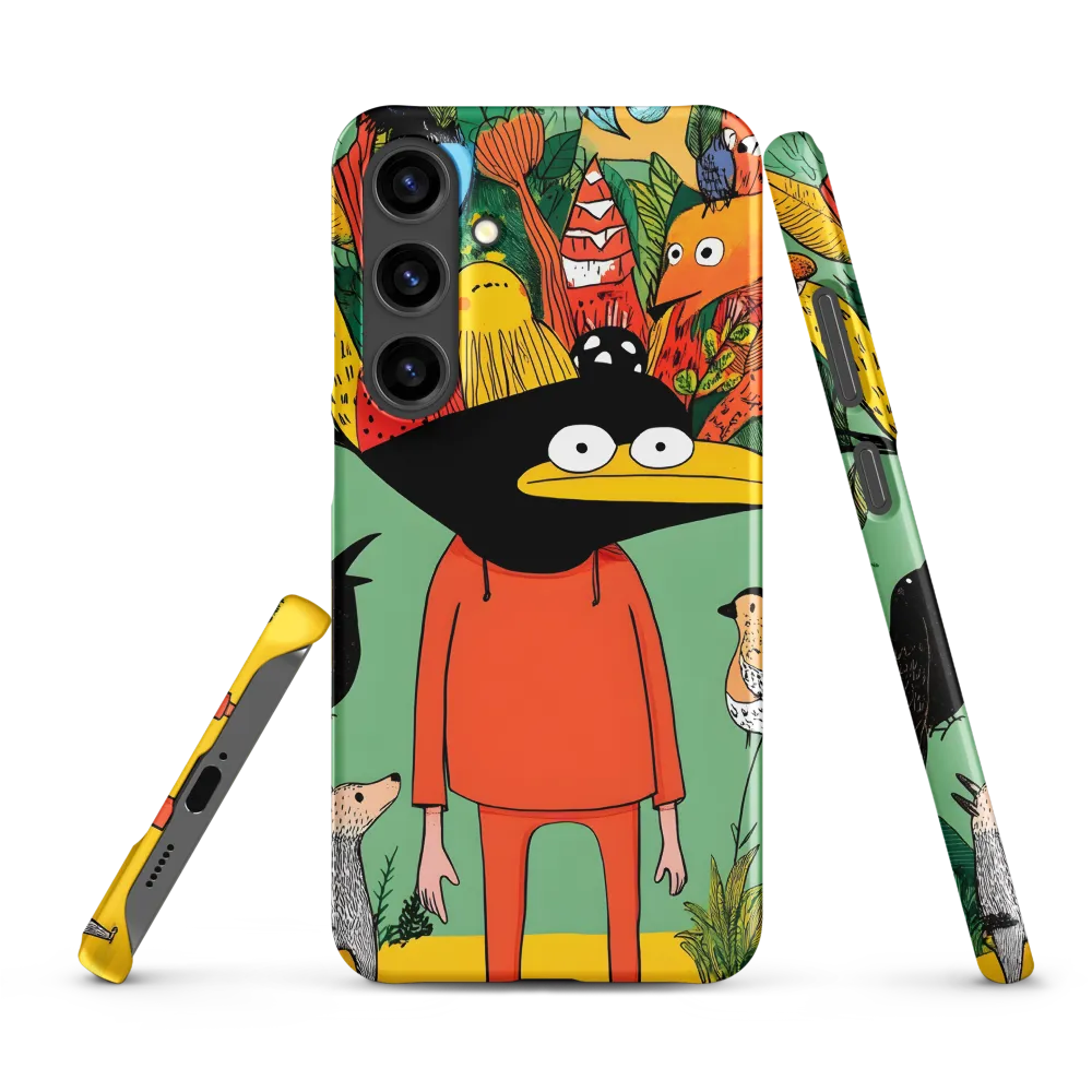 Whimsical Encounter in a Colorful Jungle