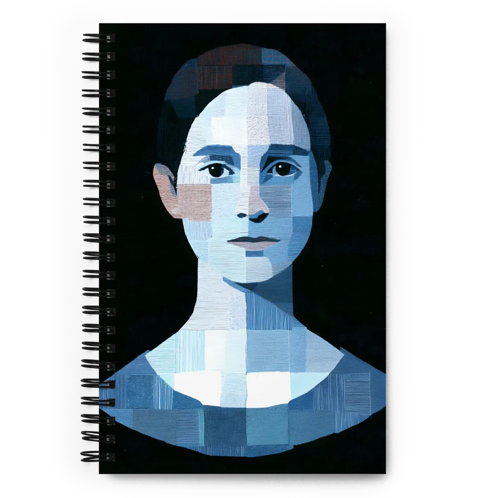 Fragments of Blue | Spiral Notebook