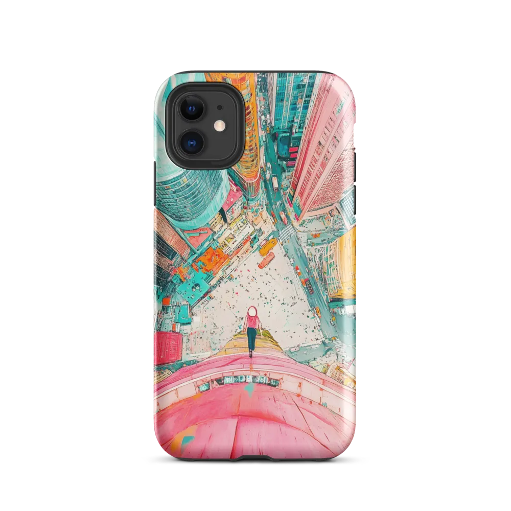 Vertical Horizons: A Surreal Cityscape Adventure | Phone Case |  11 | Tough Case | Glossy