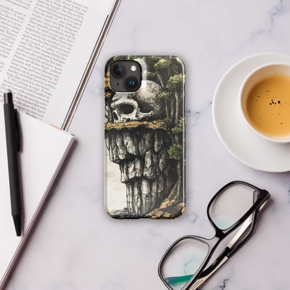 The Whispering Skull: A Surreal Encounter with Nature | Phone Case |  15 Plus | Snap Case | Glossy
