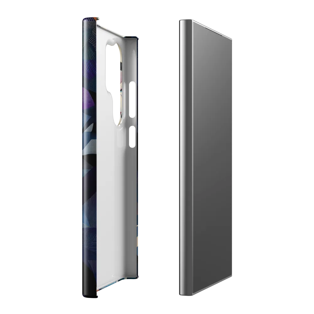 Fragmented Mystery: A Modern Portrait | Phone Case |  S24 Ultra | Snap Case | Glossy
