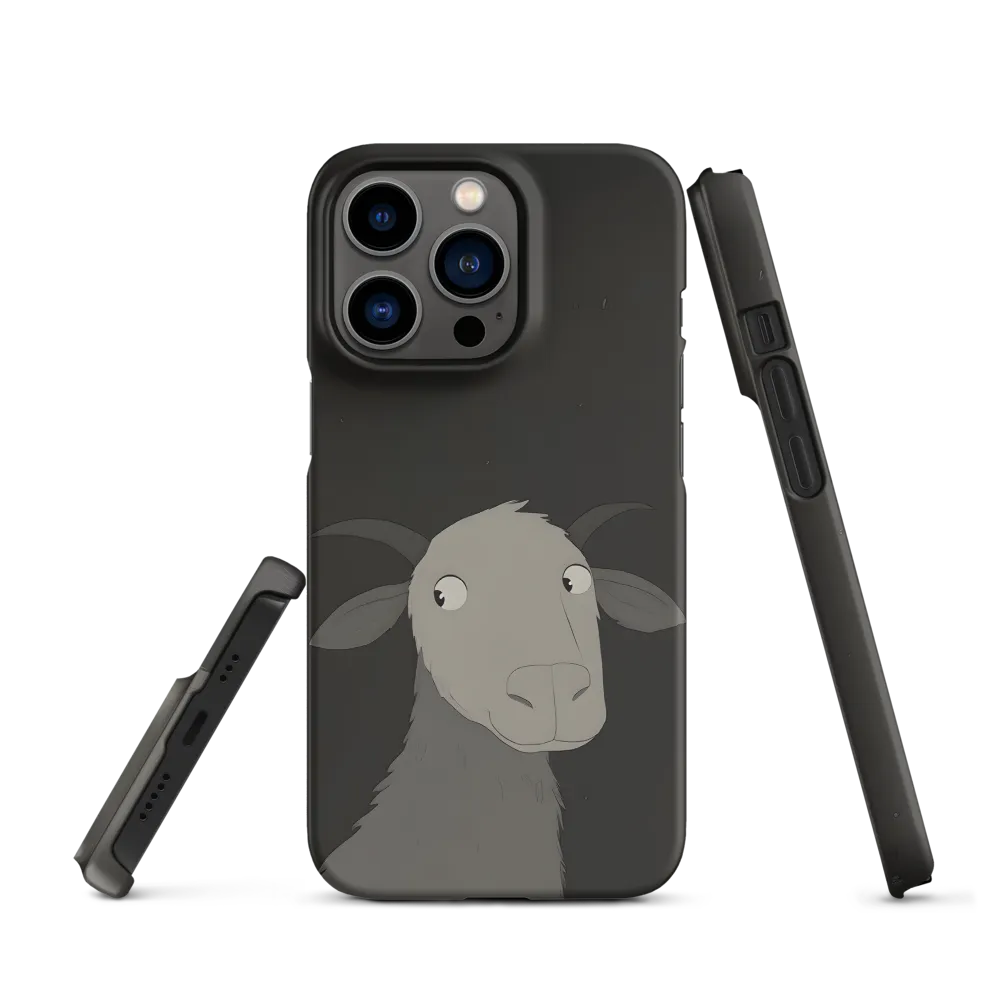 Whimsical Goat in Darkness