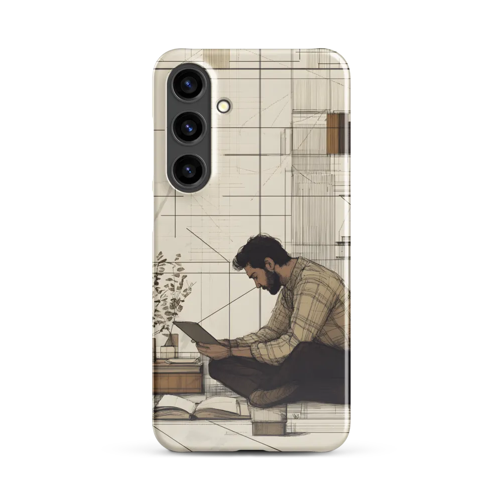 Quiet Reflections in Line | Phone Case |  S24 Plus | Snap Case | Glossy