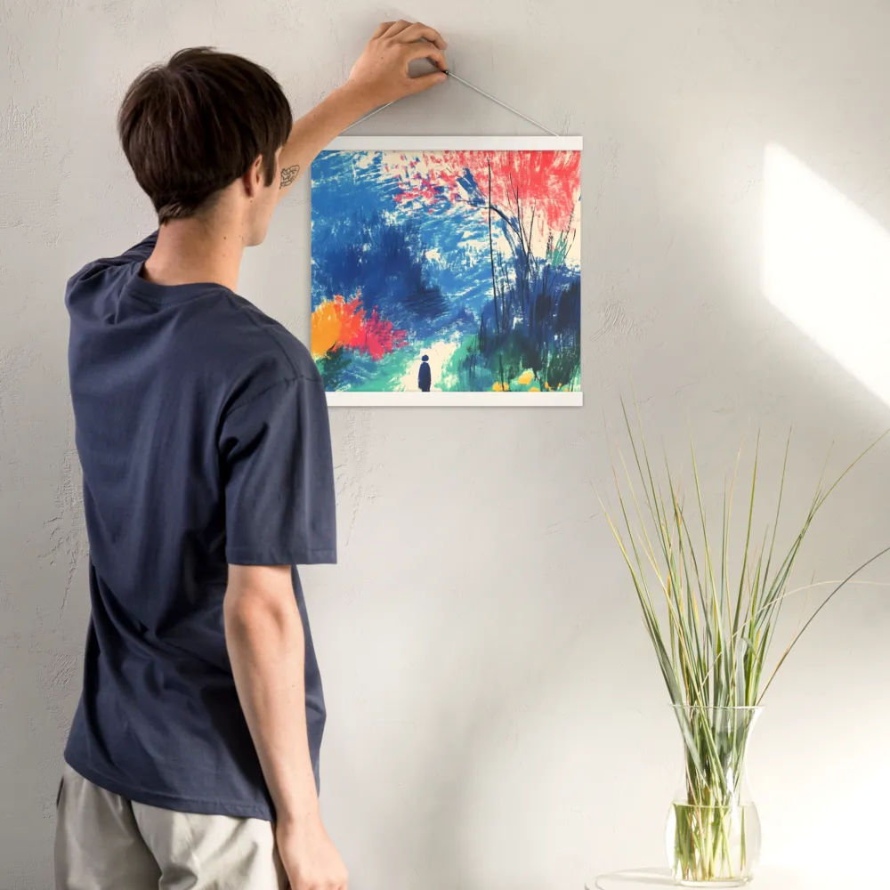 Whispers of Tranquility | Poster With White Wood Hanger | 16″×16″