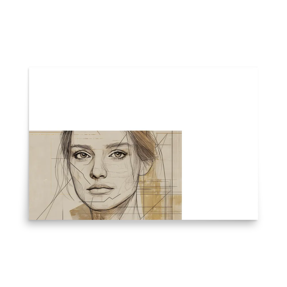 Geometric Elegance: A Modern Portrait | Poster | 24″×36″