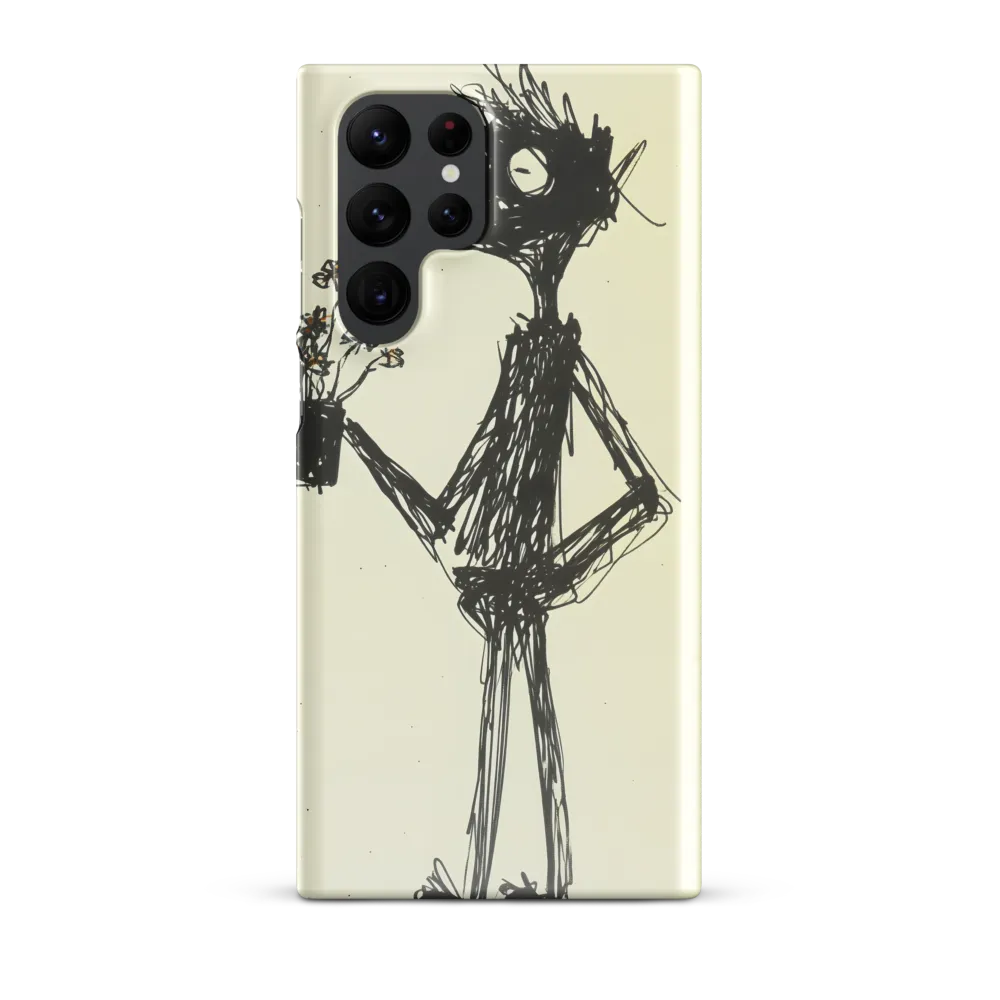 Whimsical Figure with Flowers