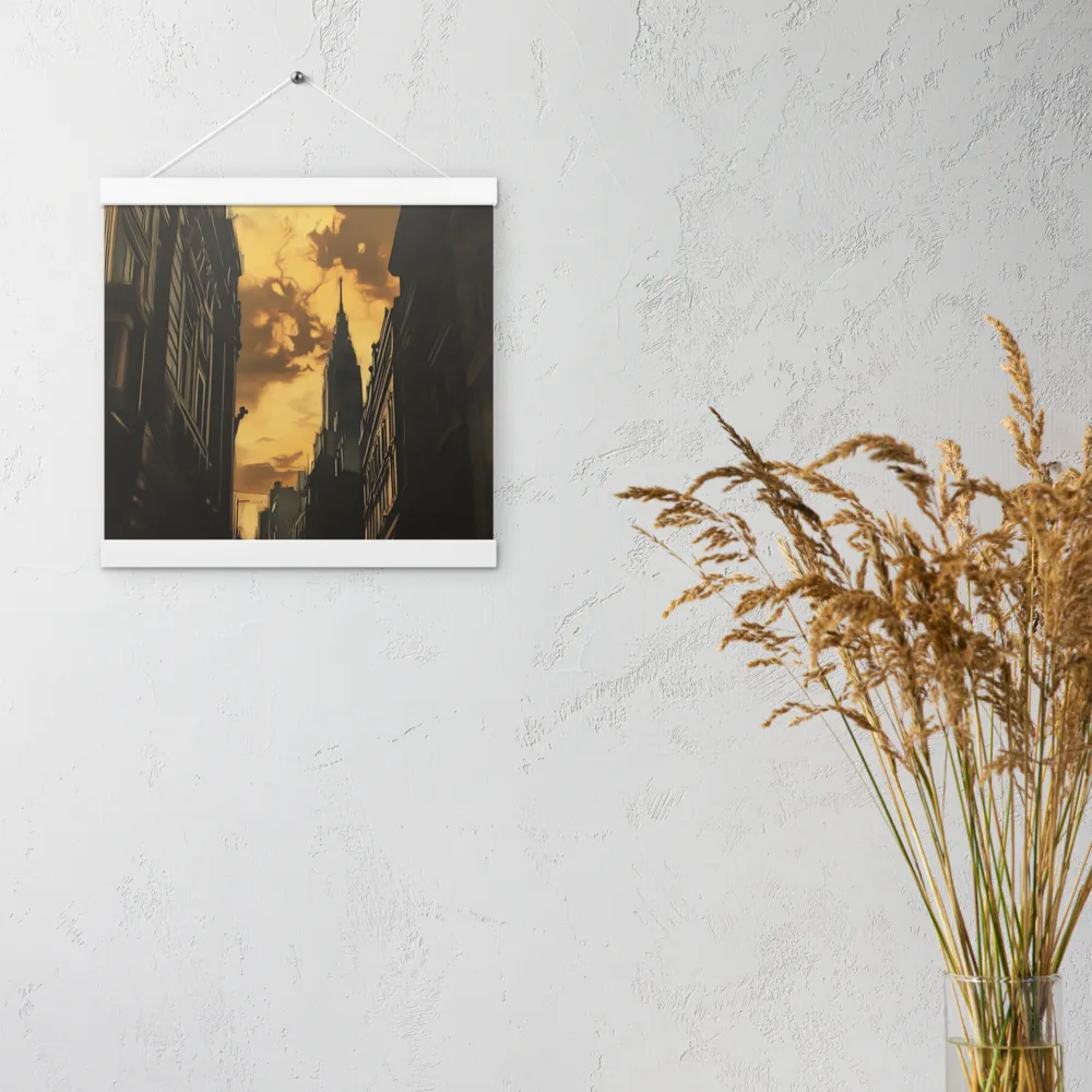 The Twilight Streets | Poster With White Wood Hanger | 12″×12″