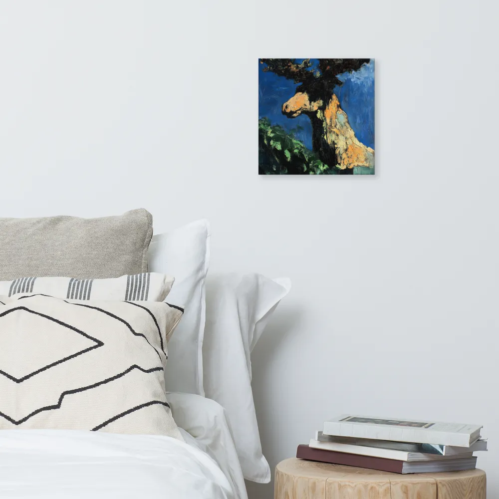 The Majestic Deer in Nature | Canvas | 12″×12″