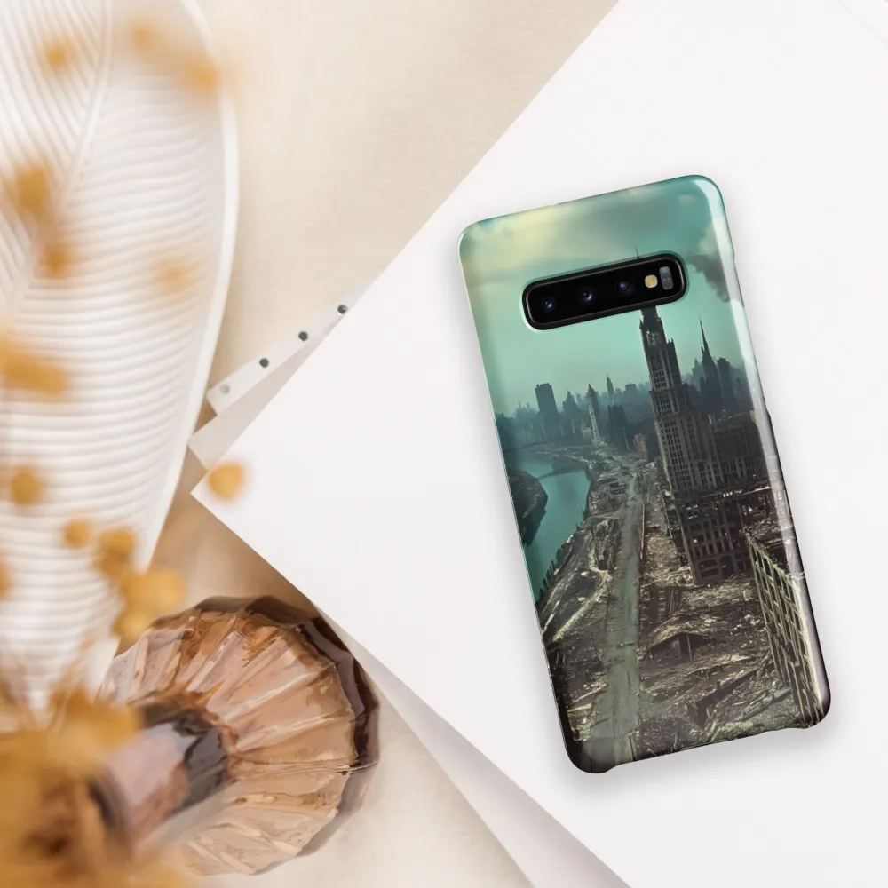 Urban Ruins: A Futuristic Reflection | Phone Case |  S10 Plus | Snap Case | Glossy