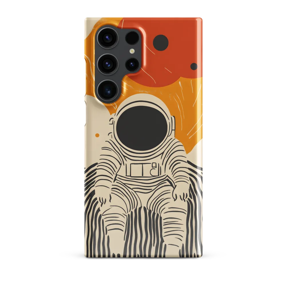 Astronaut in Cosmic Thoughts | Phone Case |  S23 Ultra | Snap Case | Glossy