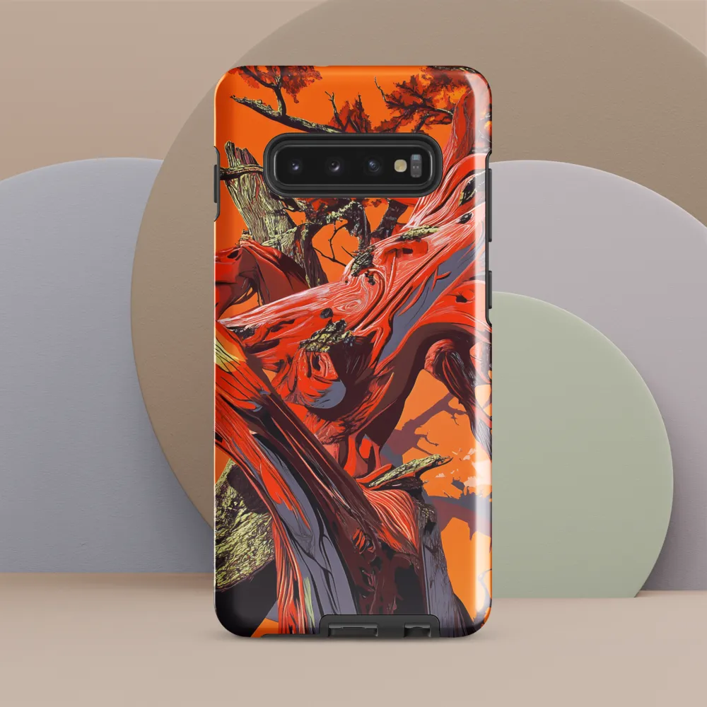 Life in Motion: An Abstract Tree | Phone Case |  S10 Plus | Tough Case | Glossy