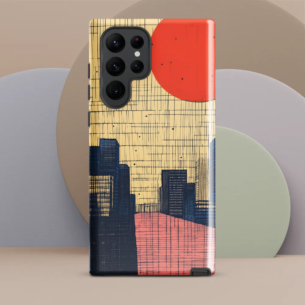 Urban Echoes: A Minimalist Cityscape