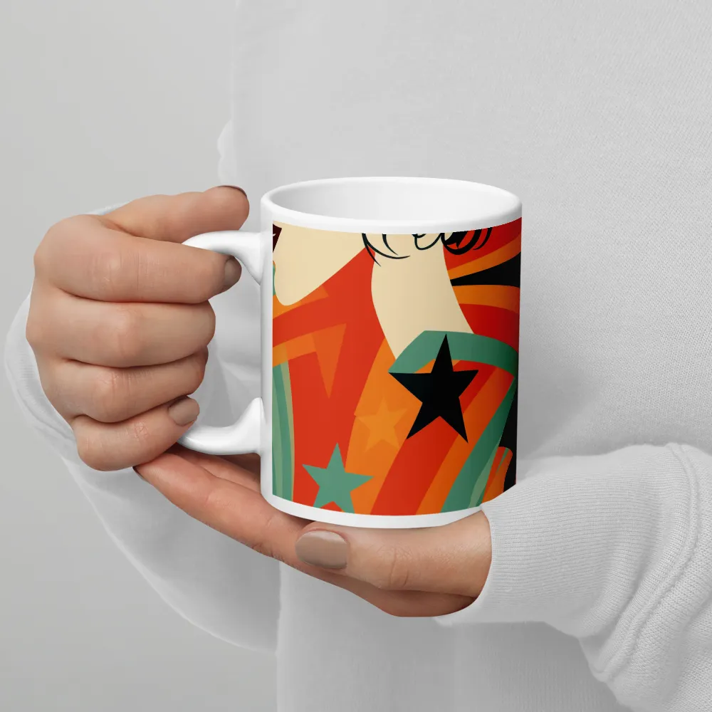 Swirls of Elegance | Mug with White inside | 11 oz