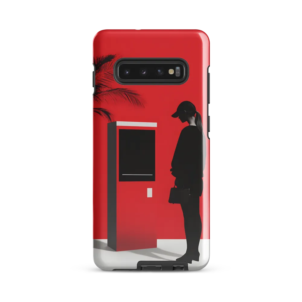 Contemplation in Red | Phone Case |  S10 Plus | Tough Case | Glossy