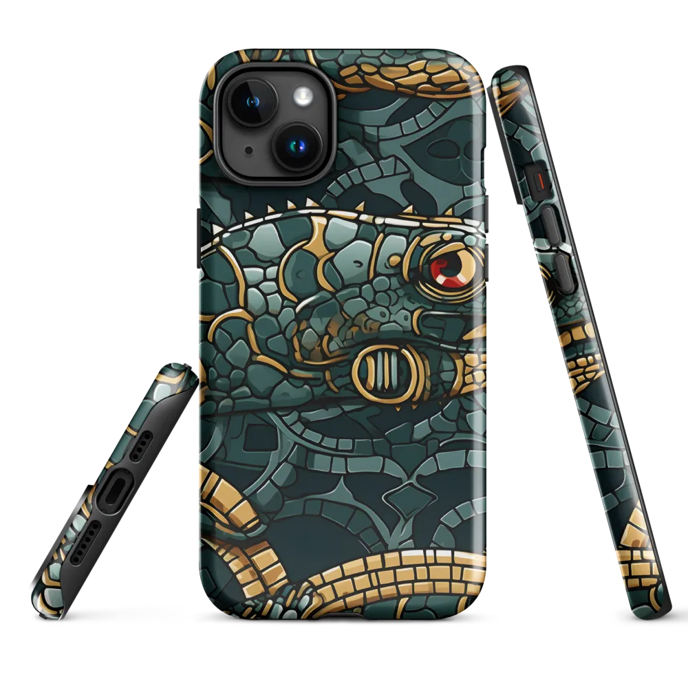 Lizards of Abstraction | Phone Case |  15 Plus | Tough Case | Glossy