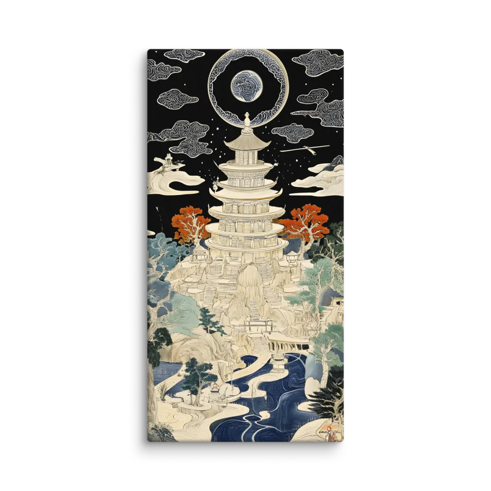 Whispers of the Pagoda | Canvas | 20″×40″