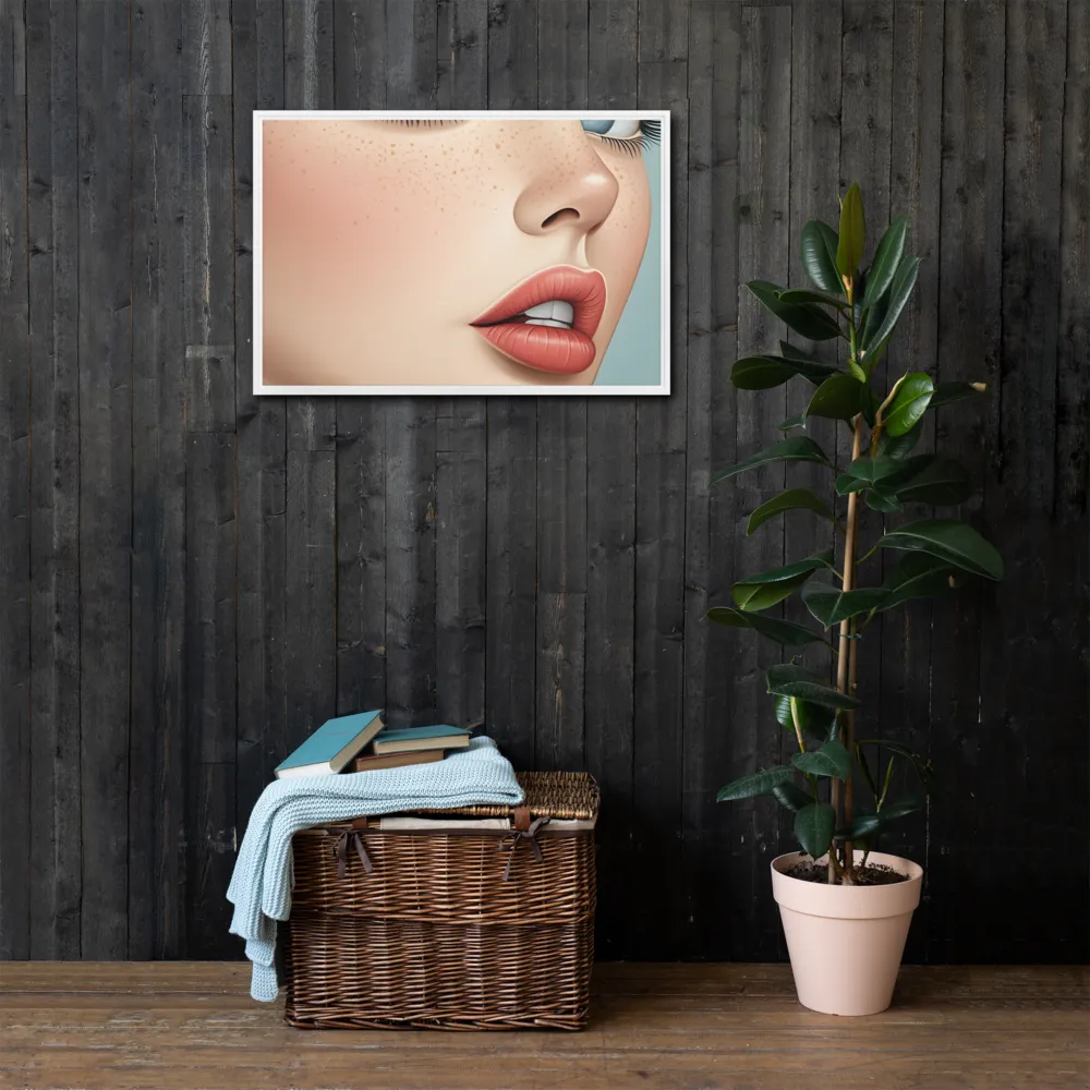 Intriguing Elegance | Canvas with White Frame | 20″×30″