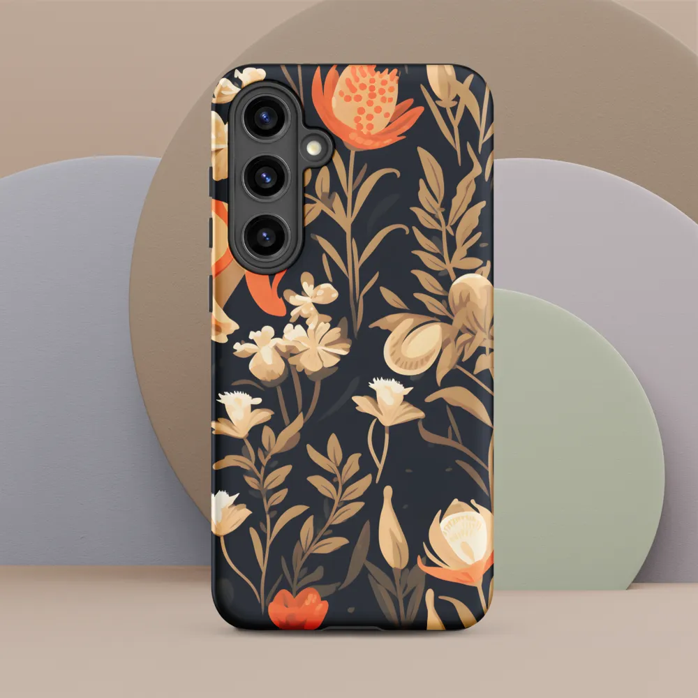 Floral Harmony: A Dance in the Dark