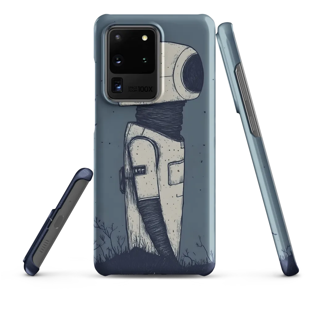 Contemplative Robot in a Barren Landscape | Phone Case |  S20 Ultra | Snap Case | Matte